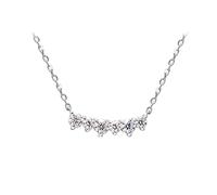 NZVCQVPU Collier blanc 14K Ensemble pour les femmes Collier de Moissanite blanc de mariage de mariage