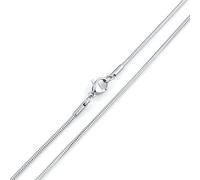 NZVCQVPU Collier chaîne serpent pour femme 45,7 cm, collier pour homme en acier inoxydable 2 mm, taille unique, Standard, Standard