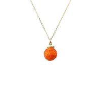 NZVCQVPU Collier charmant pendentif en forme d'orange