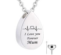 NZVCQVPU Collier de cendres, colliers de chaîne pour hommes avec en charcuterie