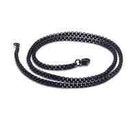 NZVCQVPU Collier de chaîne de liaison de câble 18-30 pouces, collier en acier inoxydable pour hommes 2,5 à 3 mm
