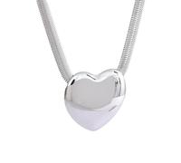 NZVCQVPU Collier de coeur mignon minimaliste pour filles, simple couloir de coeur doux romantique - Collier de coeur classique, collier de médaillon pour les femmes d'anniversaire Valentin