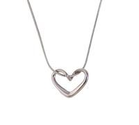 NZVCQVPU Collier de coeur mignon minimaliste pour filles, simple couloir de coeur doux romantique - Collier de coeur classique, collier de médaillon pour les femmes d'anniversaire Valentin