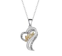 NZVCQVPU Collier de maman, 925 Zirconie Toujours ma mère pour toujours mon ami femmes bijoux