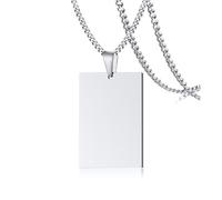 NZVCQVPU Collier de pendentif pour femmes en acier inoxydable, collier hip hop pour hommes de la mode de la mode avec chaîne de 24 pouces
