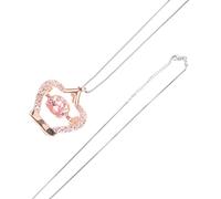 NZVCQVPU Collier de perle robuste de cœur personnalisé pour les femmes personnalisés en diamant