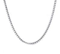 NZVCQVPU Collier en acier inoxydable pour femme, collier pour homme, chaîne Belcher simple 3 mm, 61 cm, taille unique, Standard, Standard