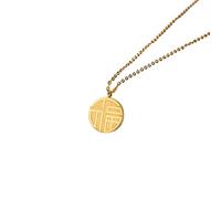 NZVCQVPU Collier épais, collier gay pour femmes câble en acier inoxydable chinois rond design de conception de conception 450 mm pour femmes