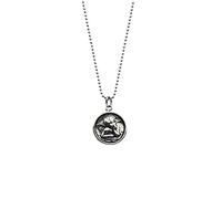 NZVCQVPU Collier occidental, collier de grâce pour les femmes perle sterling rond design ange conception Collier pour hommes et femmes