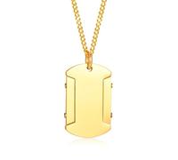 NZVCQVPU Collier pendentif pour femmes, collier hip hop pour hommes en acier inoxydable tag pendentif avec chaîne de 24 pouces
