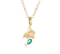 NZVCQVPU Collier pour femme, contes de princesses mignonnes et élégantes, fleurs scintillantes, collier, fée clochette