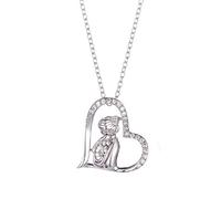 NZVCQVPU Collier pour la journée des femmes, collier de femmes 14K Diamond Mom coeur avec cubic zirconi le collier pendentif Collier Mother Days For Women
