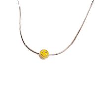 NZVCQVPU Collier preppy pour les femmes et les filles, punk vintage coloré collier de la chaîne de la clavicule de face colorée