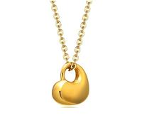 NZVCQVPU Collier urne pour homme et femme - Collier souvenir commémoratif pour cendres - En acier inoxydable - Pendentif en forme de cœur - Avec dictons gravés