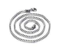 NZVCQVPU Colliers de chaîne en acier inoxydable, collier pour hommes Collier de chaîne de bijoux simples 18-24 pouces