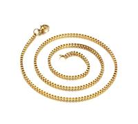 NZVCQVPU Colliers de chaîne en acier inoxydable, collier pour hommes Collier de chaîne de bijoux simples 18-24 pouces