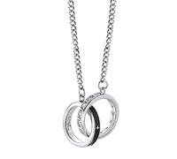 NZVCQVPU Colliers de zircone pour femmes, maman entrocker Circle noir 925 Rolo pour les vacances de fête