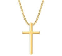 NZVCQVPU Colliers en acier, / collier noir/collier en forme de croix polis 60 cm