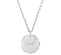 NZVCQVPU Colliers en acier inoxydable pour femmes, colliers pour femmes Chaîne Rolo Fashion Rolo avec étiquette à double ronde