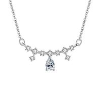 NZVCQVPU Colliers esthétique, colliers pour femmes Mariage de chute d'eau de liaison ovale 450 mm