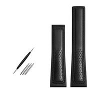 NZVCQVPU Cow Leather Watch Strap 22mm Watchband For Fiyta Watch Band Red Stitches Genuine Leather Bracelet