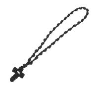 NZVCQVPU Crucifix tressé vintage fait à la main pour homme et femme - Accessoire de foi ethnique léger - Rappel spirituel quotidien