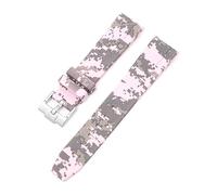 NZVCQVPU Curved End 20mm Nature Fluorine Rubber Watchband Replace For Strap New Green Submariner Explorer 2 Role WatchBands