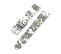 NZVCQVPU Curved End 20mm Nature Fluorine Rubber Watchband Replace For Strap New Green Submariner Explorer 2 Role WatchBands