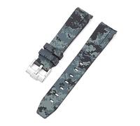 NZVCQVPU Curved End 20mm Nature Fluorine Rubber Watchband Replace For Strap New Green Submariner Explorer 2 Role WatchBands