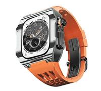 NZVCQVPU Dernière sangle de fluorbber de carbone en fibre de carbone légère , pour le 8/7/6/5/4 STRAPE DE REMPLACEMENT SERIE , pour Iwatch 44/45 mm Kit de mise à niveau du groupe de montre