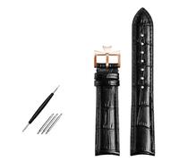 NZVCQVPU Extrémité courbe Bracelet en cuir authentique Boucche de montre à chute de vache bleue pour bande de surveillance VC 19 mm 20m 21 mm 22 mm Band