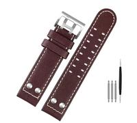 NZVCQVPU For Hamilton Khaki aviation Watch H77616533 H70615733 Watch Strap Genuine Leather jazz field Men WatchBand 20 22 Military Style