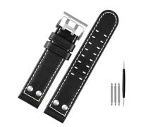 NZVCQVPU For Hamilton Khaki aviation Watch H77616533 H70615733 Watch Strap Genuine Leather jazz field Men WatchBand 20 22 Military Style