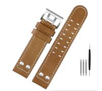 NZVCQVPU For Hamilton Khaki aviation Watch H77616533 H70615733 Watch Strap Genuine Leather jazz field Men WatchBand 20 22 Military Style