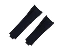 NZVCQVPU For Strap Submariner Daytona GMT Natural Rubber FKM Lengthened Watch Strap Glide Buckle 20mm Curved End Fluororubber Watch Bands