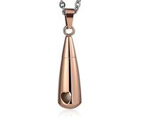 NZVCQVPU for Teardrop, Memory Necklaces for Women Steel Rose Memorial Locket for Men with Funnel Kit & Bag