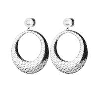 NZVCQVPU Gauges pour boucles d'oreilles, bouchons en acier inoxydable Tournels 2pcs Gauges pour les femmes de conception de pendentifs ronds