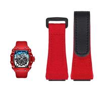 NZVCQVPU Genuine Leather strap, suitable for Richard Mille nylon strap, men RM50/53 screwdriver, four-star or five-star screw head,25mm