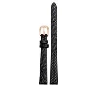 NZVCQVPU Genuine Leather Watchband womens bracelet 6mm 8mm 10mm 12mm lizards leather watch strap small wristwatches belt Pin buckle