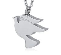 NZVCQVPU Jewellery Steel, for Adult Male Nonstandard Shape Memorial Locket for Men Women with Funnel Kit & Bag