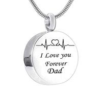 NZVCQVPU Jewelry Steel, Small Jewelry Round I Love You Forever... for Men Women with Funnel Kit & Bag