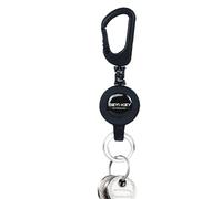 NZVCQVPU Keechain rétractable, carabinateur rétractable - clip de sangle rétractable, porte-clés extensible multifonctionnel, clip de ceinture pour protéger les cartes