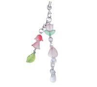 NZVCQVPU Keychain de fleur en cristal portable Cœur de coeur léger femmes orchidées de cloche