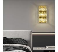 NZVCQVPU Lampes à la lumière murale G4 LAMPE DE LAMBRE DE LAMPE DE LAMBRE SURMIÈRE SOIX CONDITIONS CRISTAL DÉCORATIVES LUILES INTÉRIEURES (Taille: L, couleur: sans source légère)