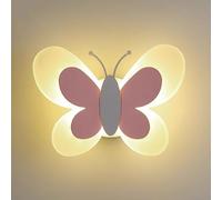 NZVCQVPU Living Room Sconce Butterfly Lamp for Kids Room, 16W LED Indoor Light, 3000K Warm Creative Butterfly Design