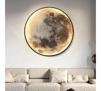 NZVCQVPU Living Room Wall Sconce LED Moon Light Indoor Dimmable with Remote Control and Wired Lighting 3000K-6000K,100CM
