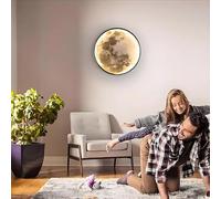 NZVCQVPU Living Room Wall Sconce LED Moon Light Indoor Dimmable with Remote Control and Wired Lighting 3000K-6000K,100CM