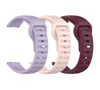 NZVCQVPU Lot de 3 bracelets de montre robustes de 20 mm et 22 mm, à dégagement rapide avec boucle carrée en métal redessinée, bracelet de rechange en silicone souple respirant pour homme et femme