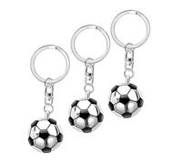 NZVCQVPU Lot de 3 porte-clés ballon de football néon pour accessoire décoratif