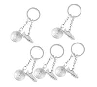 NZVCQVPU Lot de 5 porte-clés de football pour garçons, avec pendentif sportif, mini porte-clés de football pour décoration de sac à dos et souvenirs de jeu de football